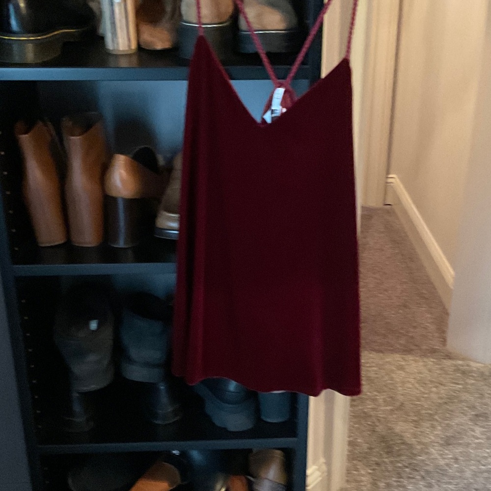 10 Crosby Derek Lam Deep Red Slip Dress
